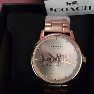 NEW Coach watch rose gold